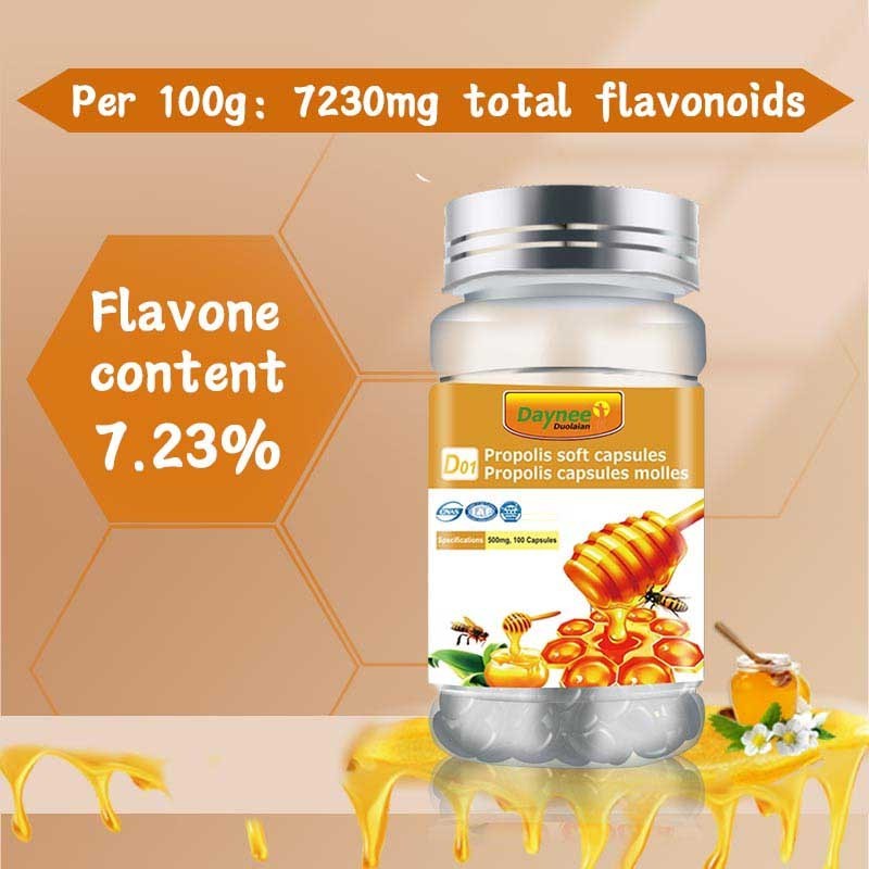 Propolis Extract Soft Daynee Honey capsules Natural Organic herbal softgel boost Immunity blood Lipids healthy Supplement