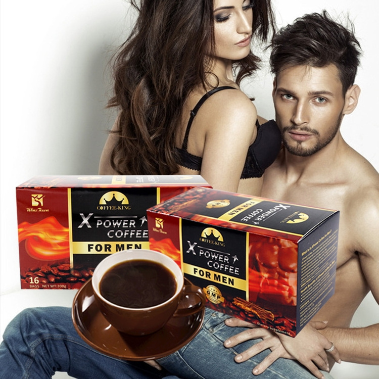 OEM/ODM Men power Natural herbs coffee X organic maca black energy Instant coffee for men