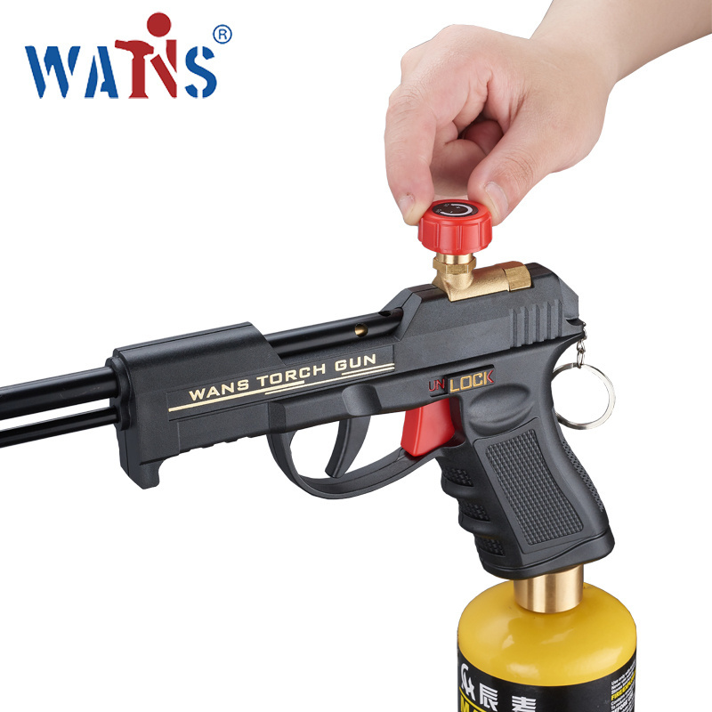 Windproof propane firearm customizable fire party for high temperature flame spray mapp torch lighter