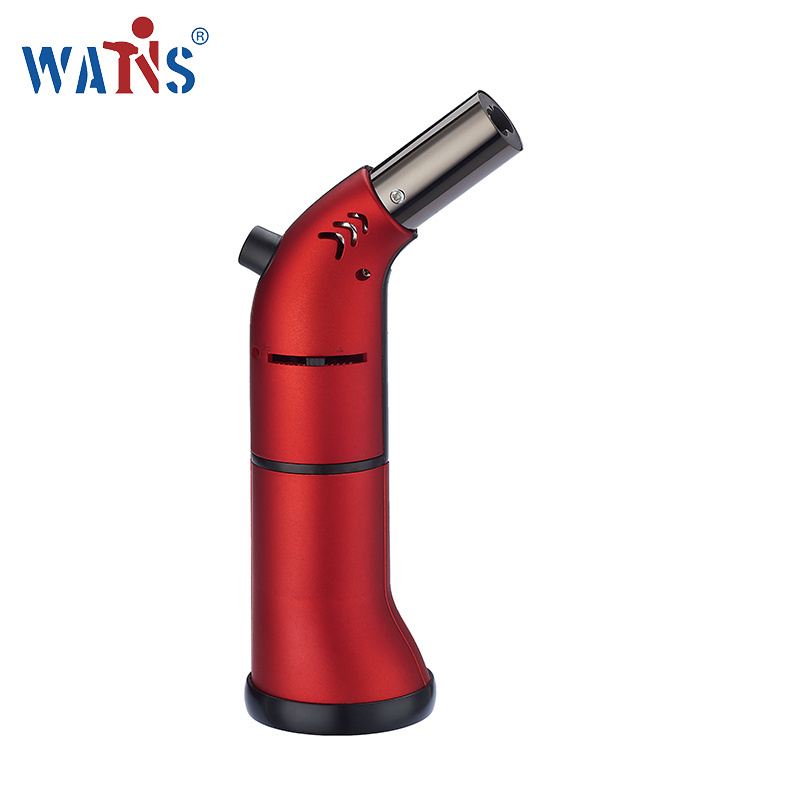 Adjustable flame Inflatable refillable butane kitchen BBQ culinary cigar cooking jet gas lighter torch