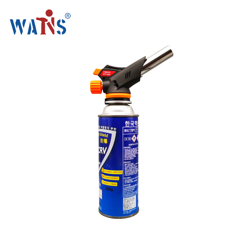 Factory outlets WS-509C stainless steel gas refill outdoor camping blow torch fire gun lighters