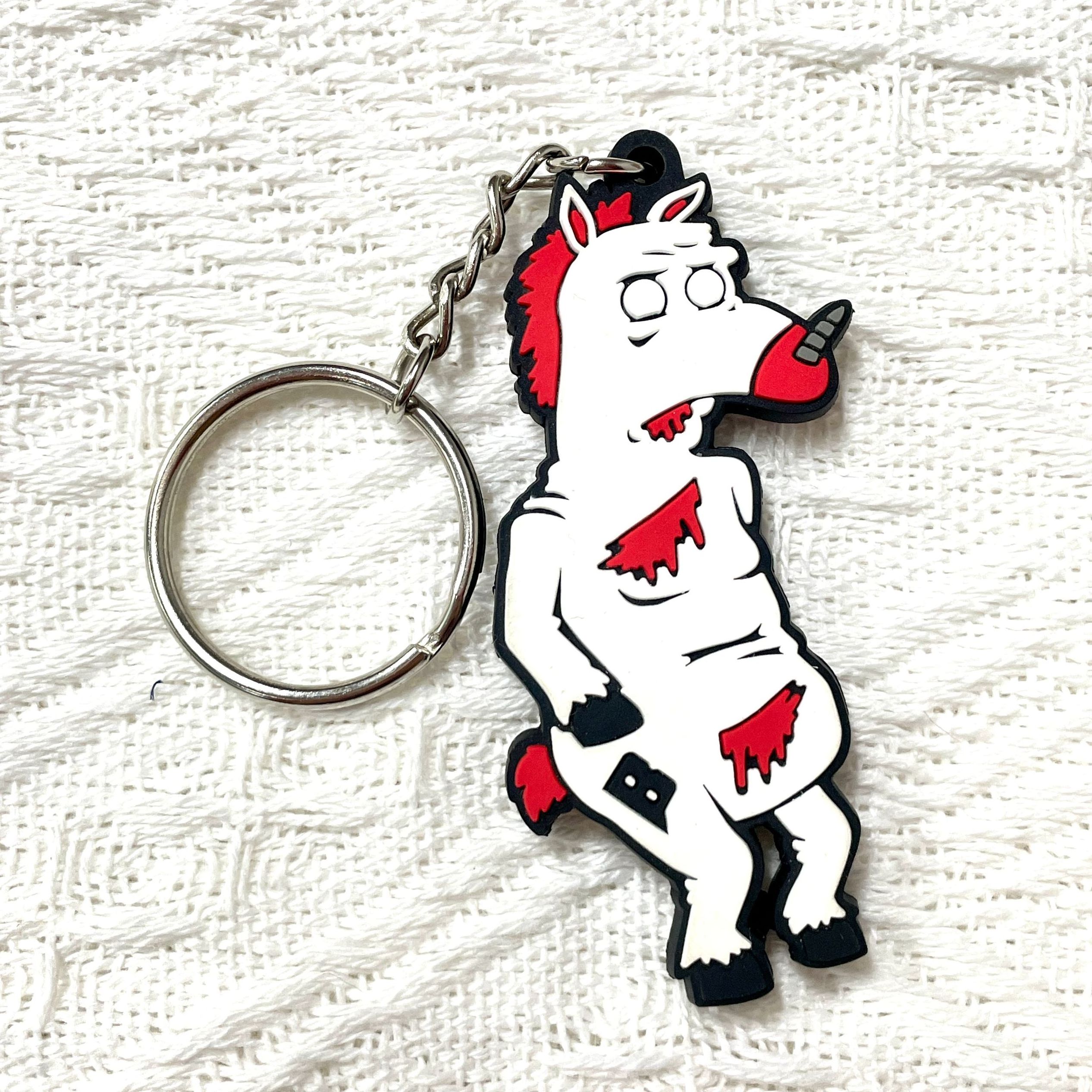 Custom PVC Key Chain Single Side or Double Side 2D or 3D Cartoon company website or phone number on the back