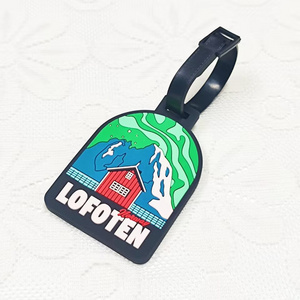 Wholesales Bulk Custom Silicon Luggage Tag Popular Anime Design Soft PVC Luggage Tag For Bag Decoration