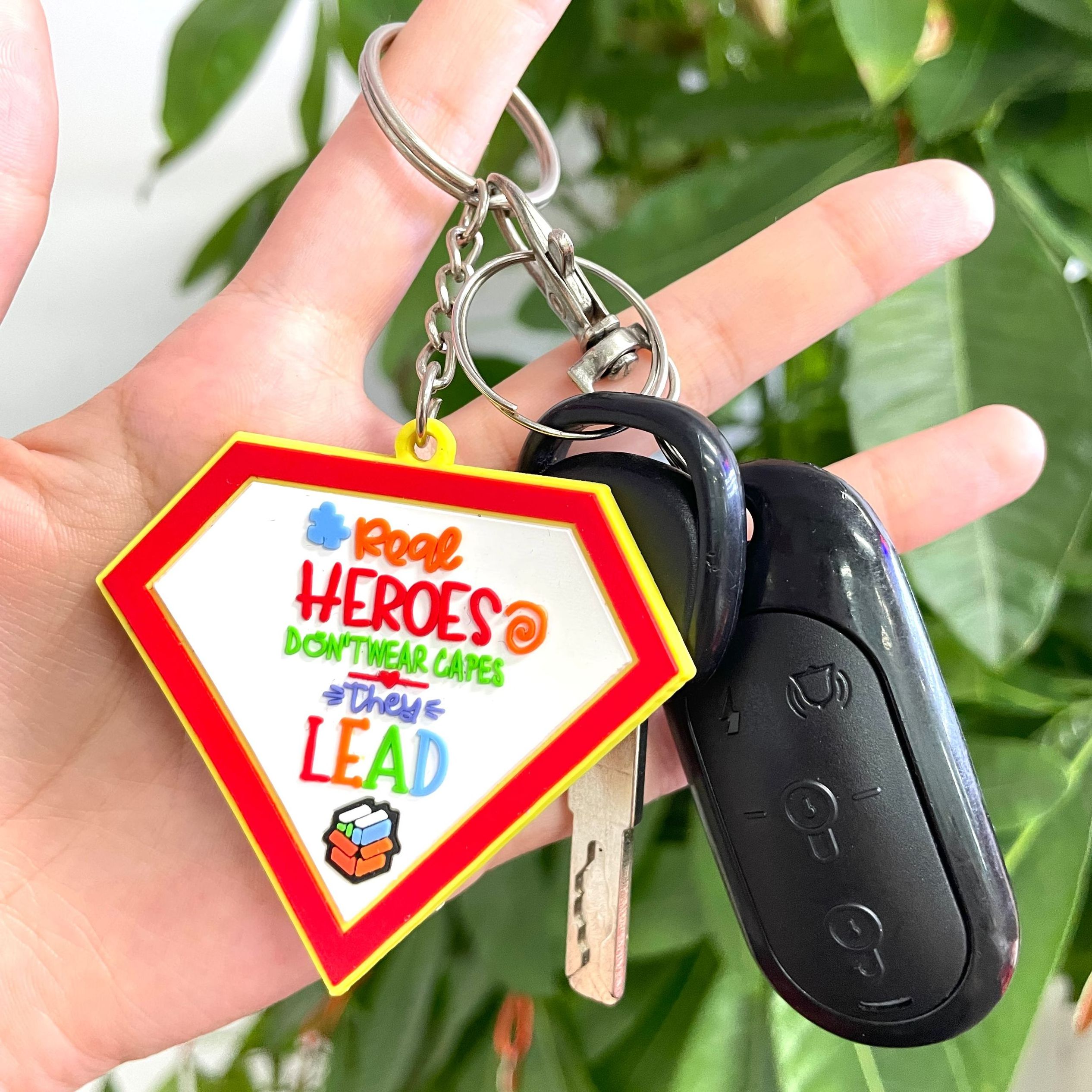 Custom PVC Key Chain Single Side or Double Side 2D or 3D Cartoon company website or phone number on the back