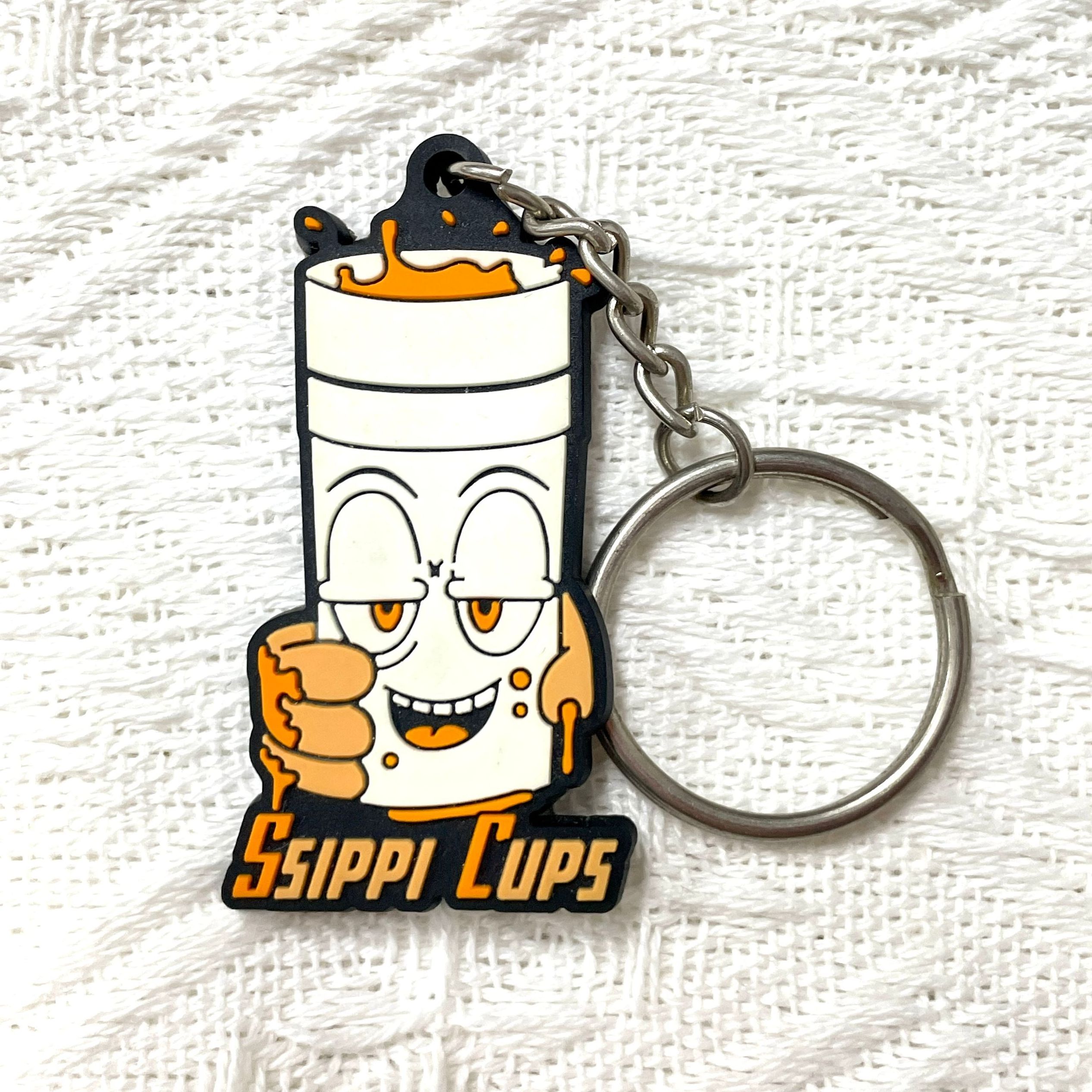 Custom PVC Key Chain Single Side or Double Side 2D or 3D Cartoon company website or phone number on the back