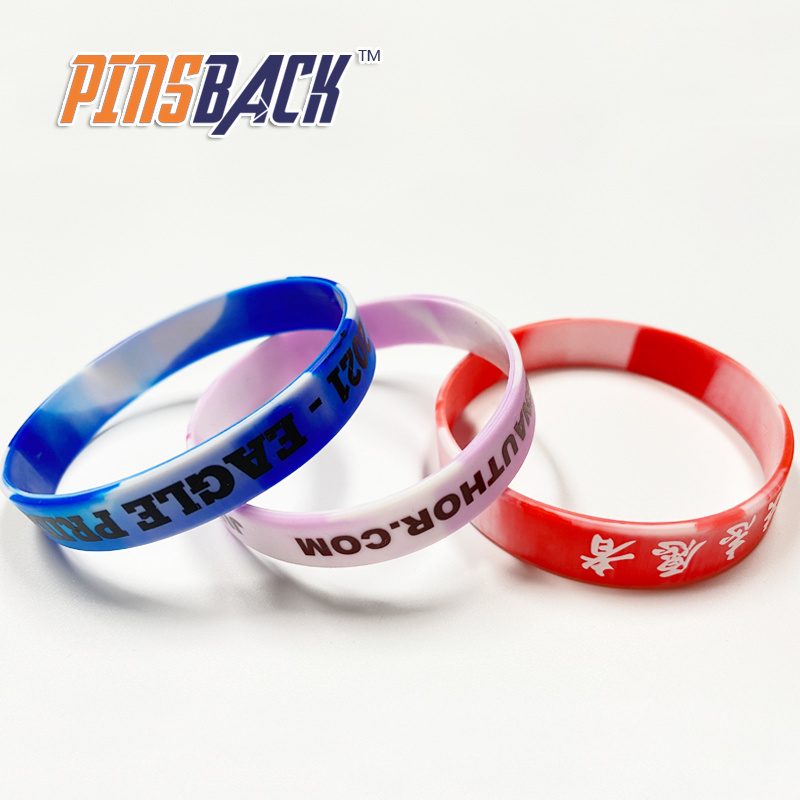 Top Quality wristband factory  Custom Logo Rubber 3d Pvc wristband Wholesale regular size personalized wristband with letters