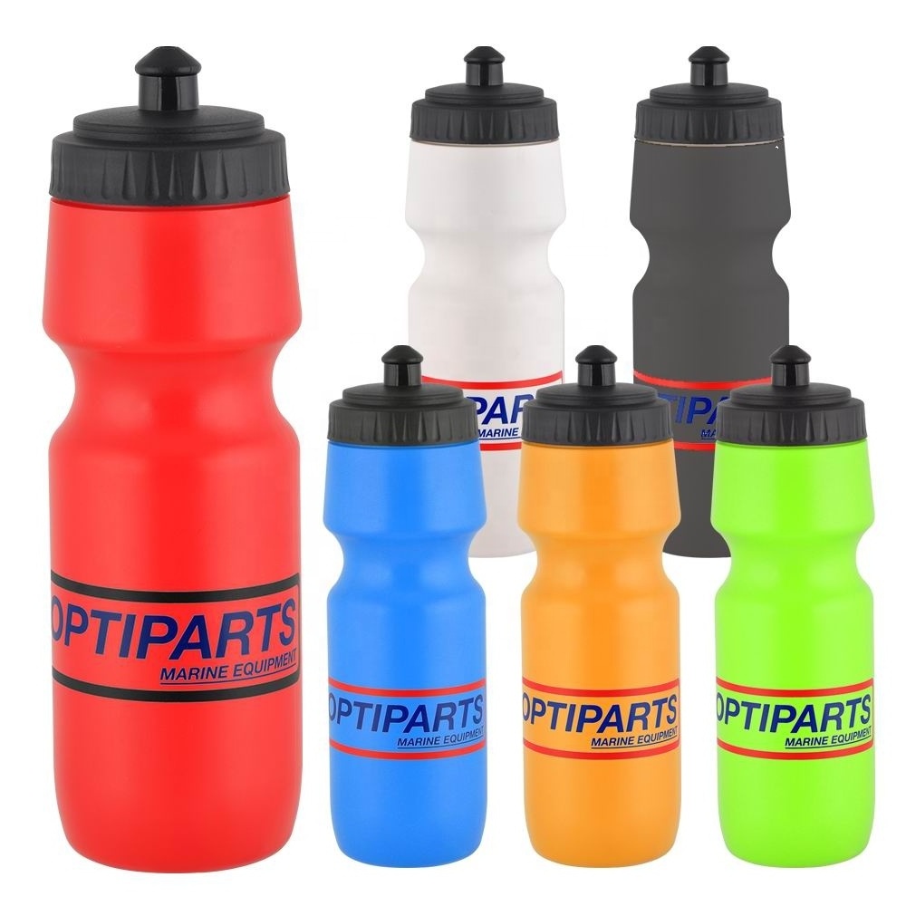 Hot Sale Cheap Promotional Food Grade BPA Free For Bicycle 750ML Soft Hockey PE Plastic Water Bottle with Push-Pull Lid