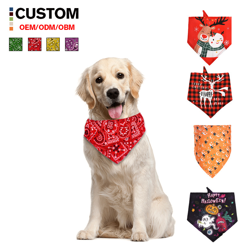 Dog Bandana fashion Style Pet Supplies Pet Dog Bandanas Scarf Small Dog Puppy Cat Bibs Bandanas