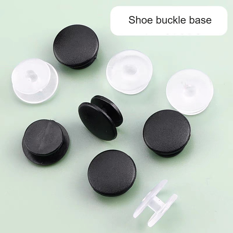 wholesale black Shoe buckle accessories base plastic shoes Shoe buckle accessories buttons