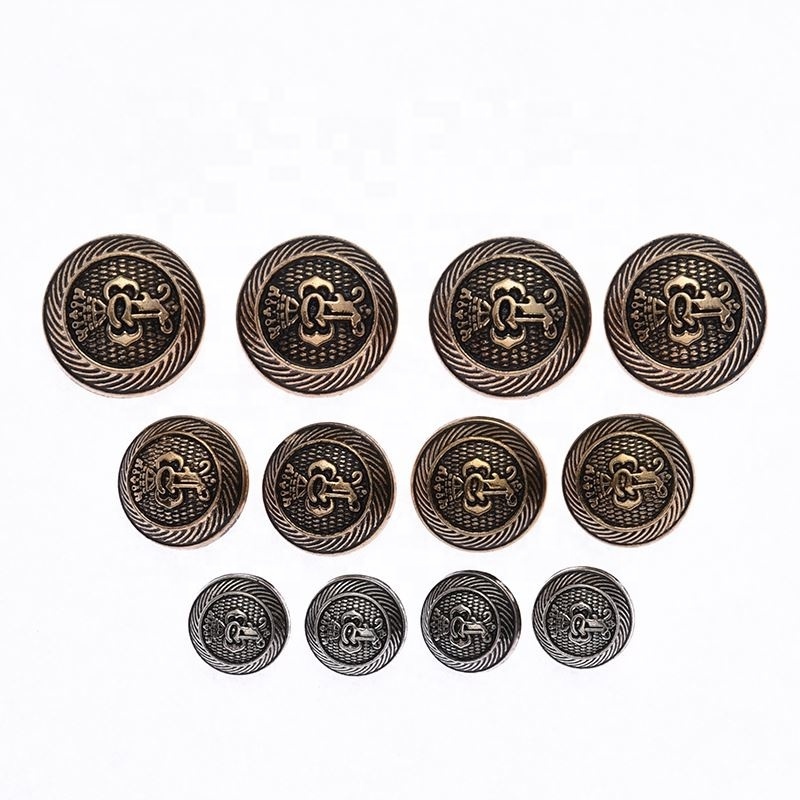 2024 Factory sale well-made custom buttons delicate fancy  silver metal buttons for clothes