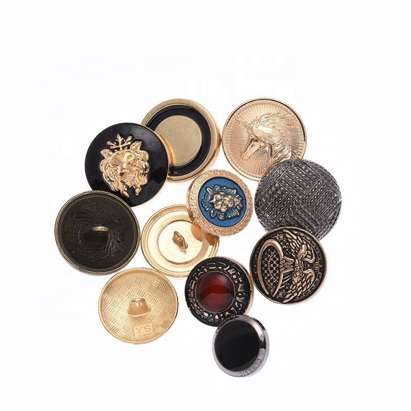 2024 Factory sale well-made custom buttons delicate fancy  silver metal buttons for clothes