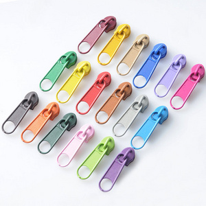 Classic 3# zipper head Luggage clothing accessories metal Colorful slider with pull