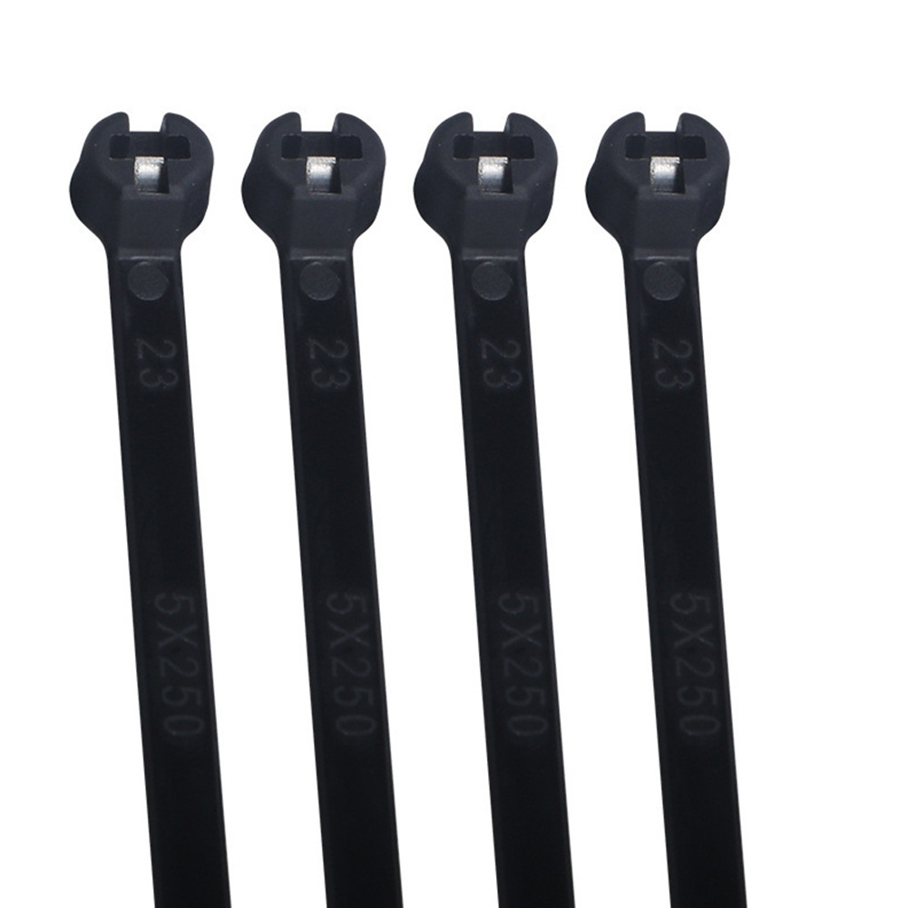 Zip Tie Cable Ties with Metal Tooth Stainless Steel Locking Device