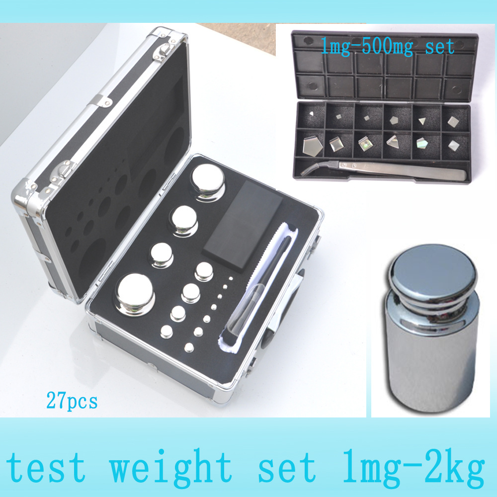 OIML E2 F1 F2 M1 1mg-2kg calibration weights set, standard weights for calibrated, test weight for crane