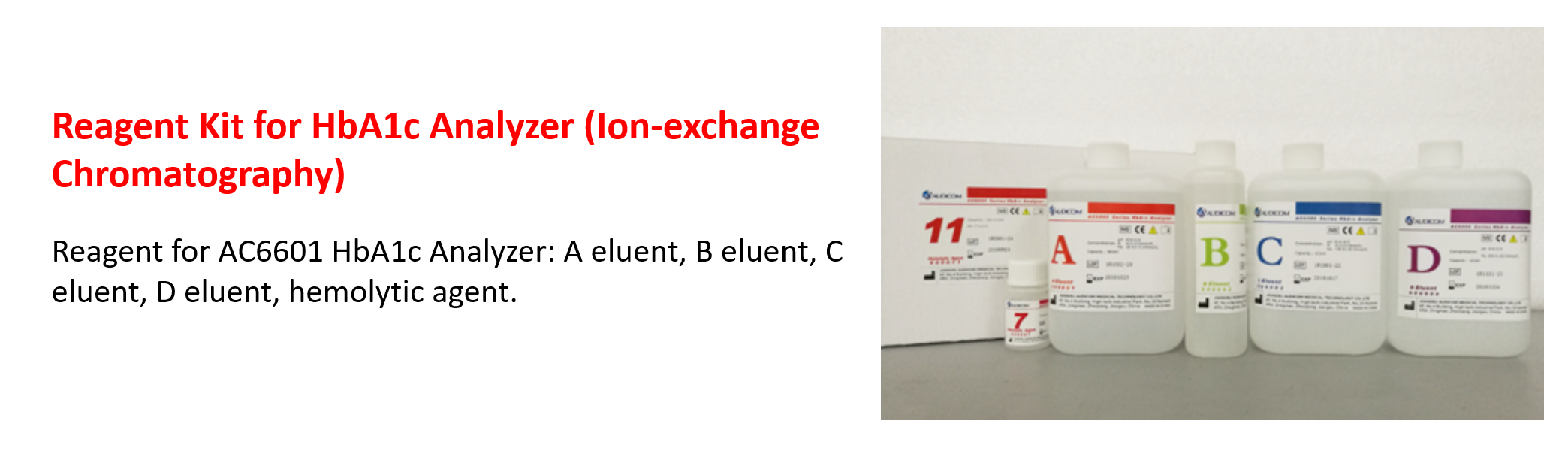 hba1c emoglobin hplc analyzer blood glycated hemoglobin AC6601 hba1c analyzer