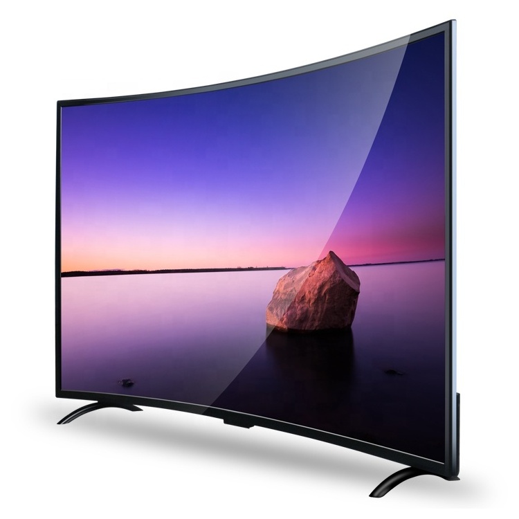 On Line Spring Festival OEM UHD Screen 4K LED Television Smart Curved TV