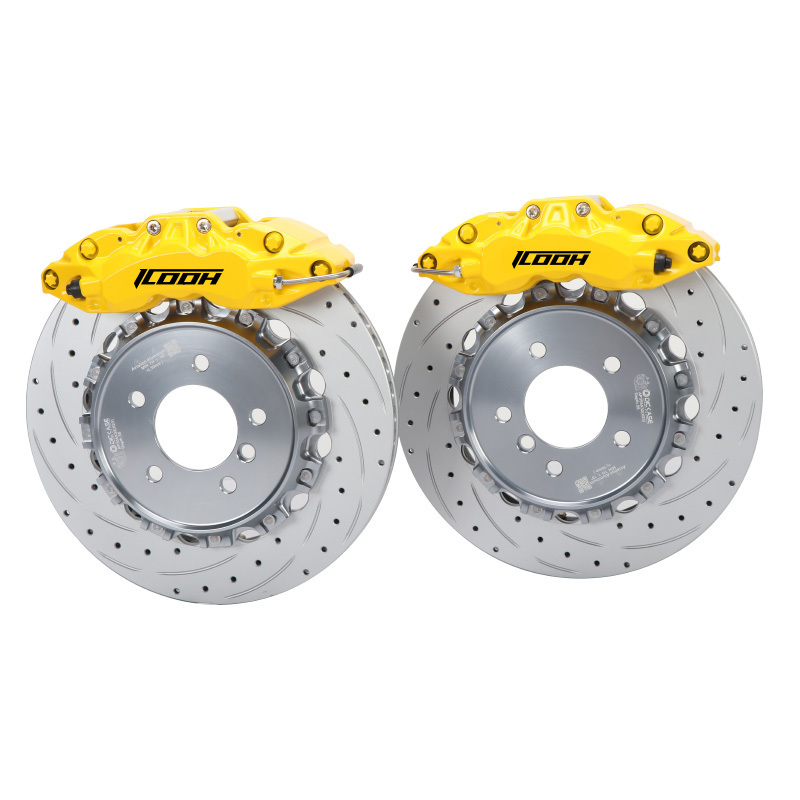 China Brand high quality racing brake system car brake pad with drilled rotors for BMW e46