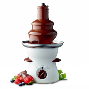 3 Tier Fondue Fountain-Electric Stainless Choco Dipping Warmer Machine, Keep Warm-for Melted Chocolate, Candy, Butter, Cheese