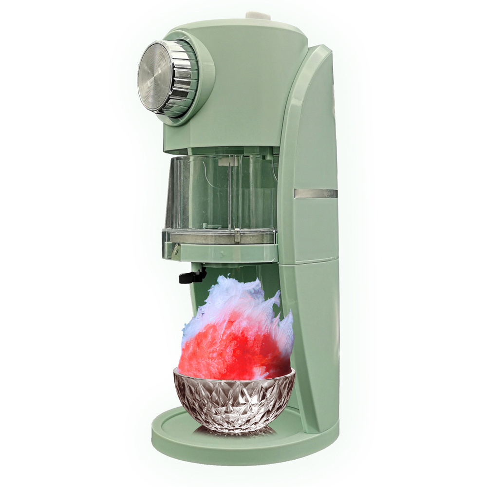 Professional Electric Ice Crusher Plastic Snow Cone Ice Shaver Machine for Household Home Kitchen Use Low Price