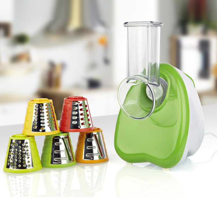 Salad Maker Electric Shredder, Slicer, Chopper with One-Touch Control and 5 Free Attachments