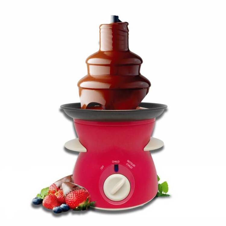 3 Tier Fondue Fountain-Electric Stainless Choco Dipping Warmer Machine, Keep Warm-for Melted Chocolate, Candy, Butter, Cheese