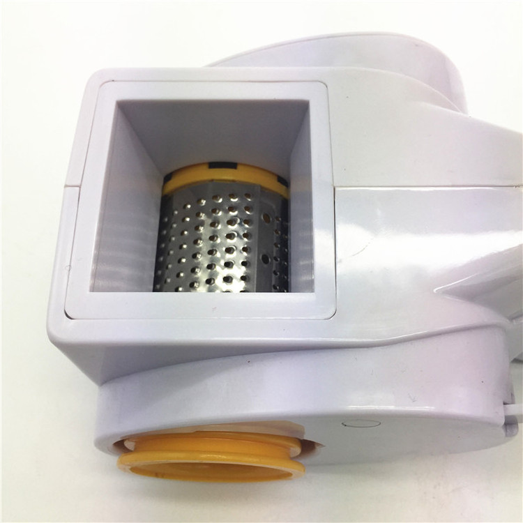 Cordless Cheese Grater Rechargeable Battery Three Stainless Steel Roller Cheese Cutter