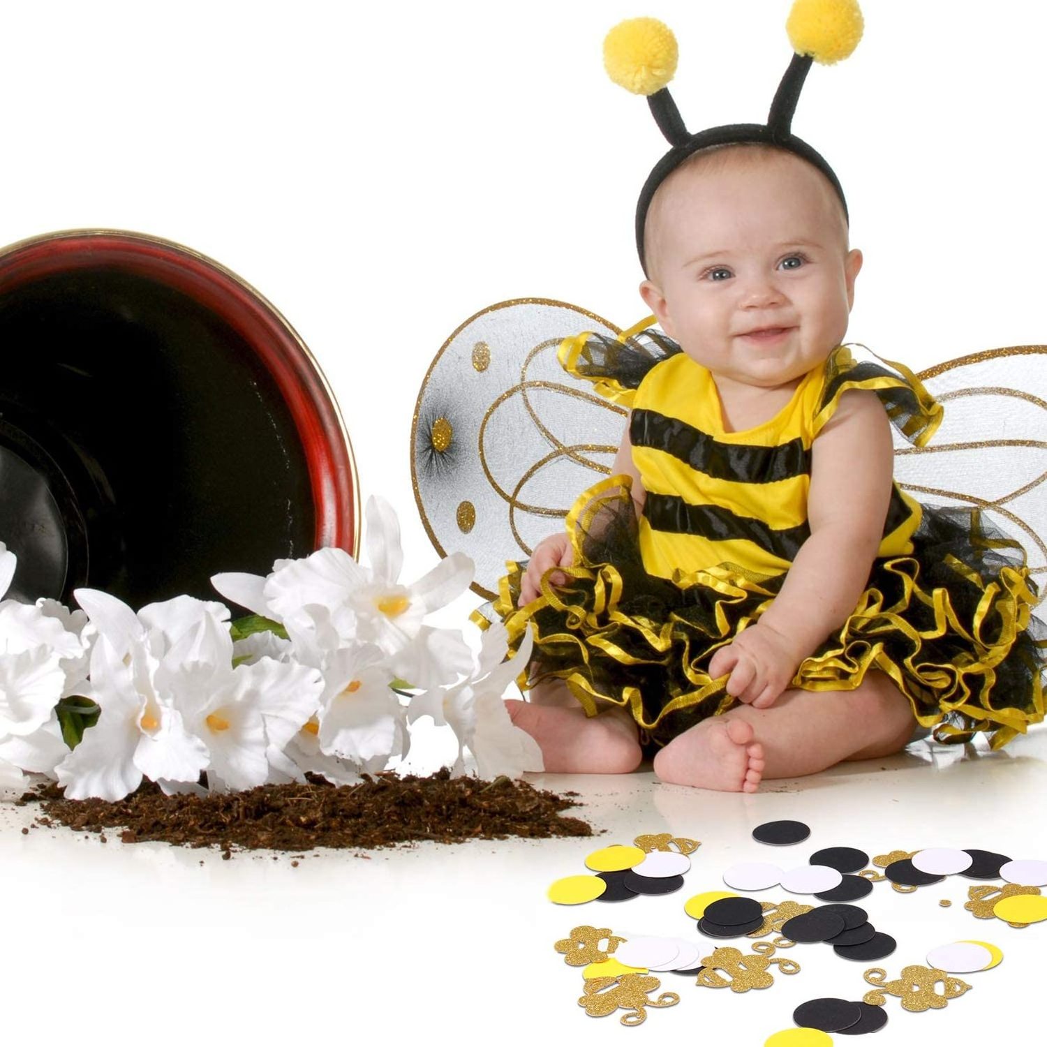 Bee Confetti Gold Glitter Bee Confetti  for Bee Themed Party Baby Shower Birthday Table Party Decoration