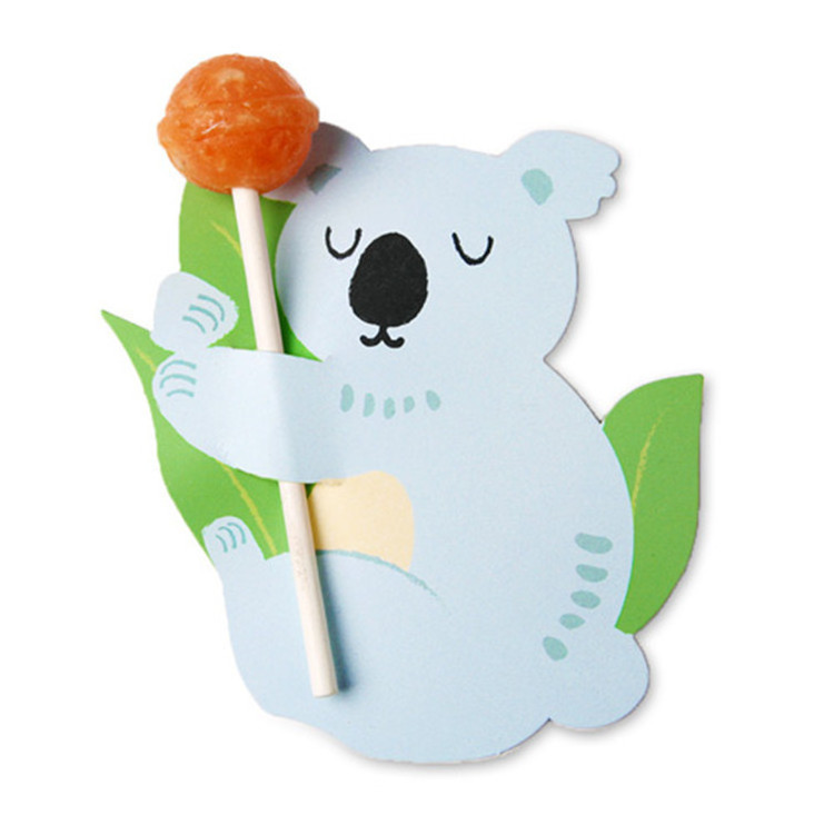 Animal Lollipop Decoration Card For kids Birthday Party Decorations kids Candy Gift Party Accessories Birthday Party Supplies