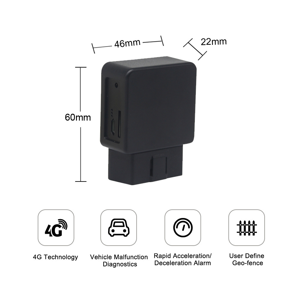 4G OBD2 GPS GS22 LTE WIFI Wireless Hotspot ACC Detection Car Fleet Management Customized Gps tracker GPS Tracking device