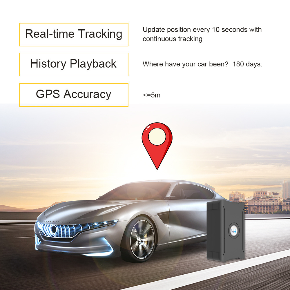 Wireless GPS Tracker 365 Days Standby Rechargeable Strong Magnetic Locator For Vehicle Car Truck Anti Theft Tracking Device