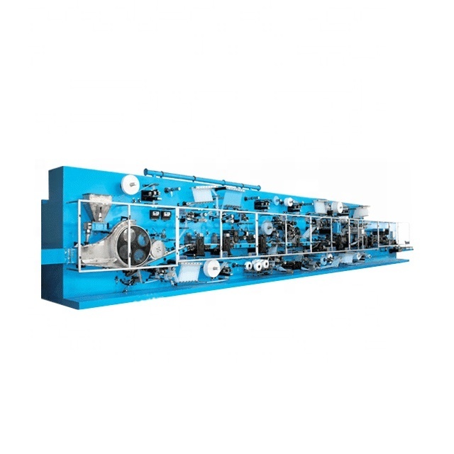 Fully automatic baby diaper production line making machine