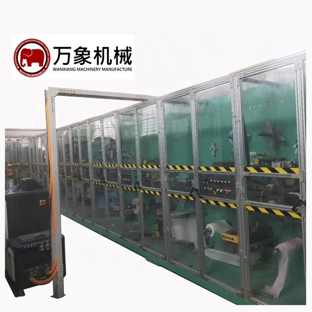 Fully automatic baby diaper production line making machine