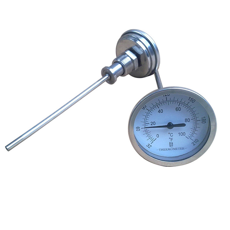 High quality wws series capillar thermometer Temperature Gauge Dial Thermometer