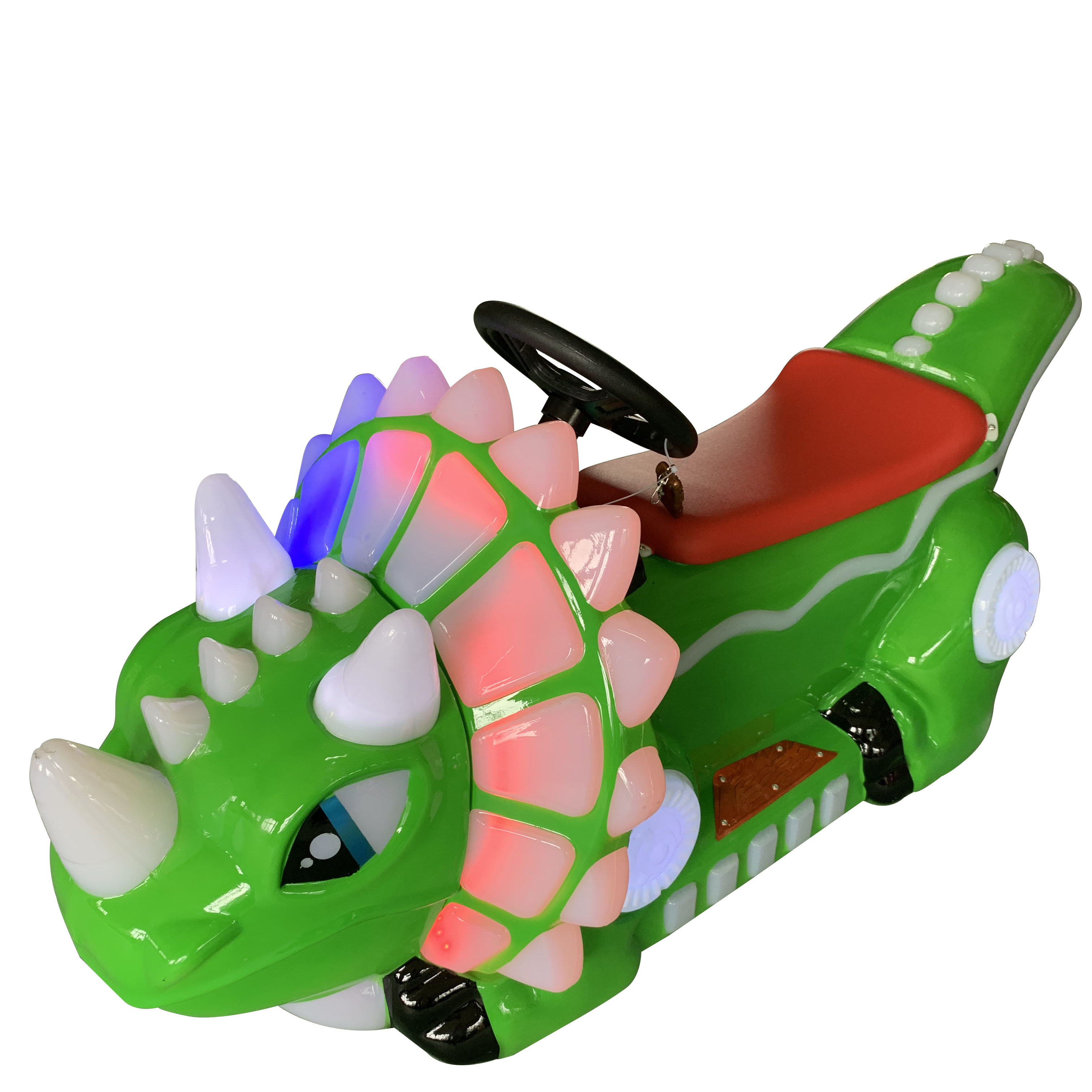 Kids amusement animatronic dinosaur ride walking happy rides on animal for sale