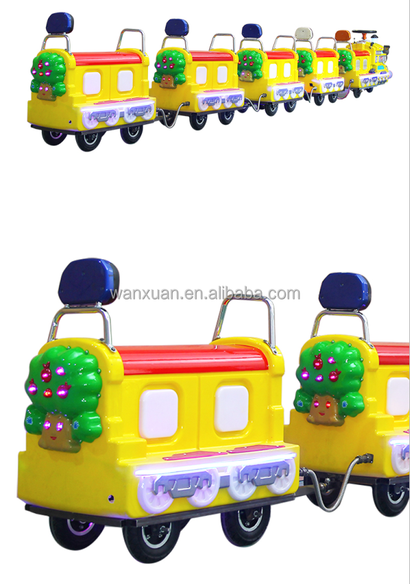 Amusement Park Rides Electric Mini Tourist Train / Mall Train / Used Trackless