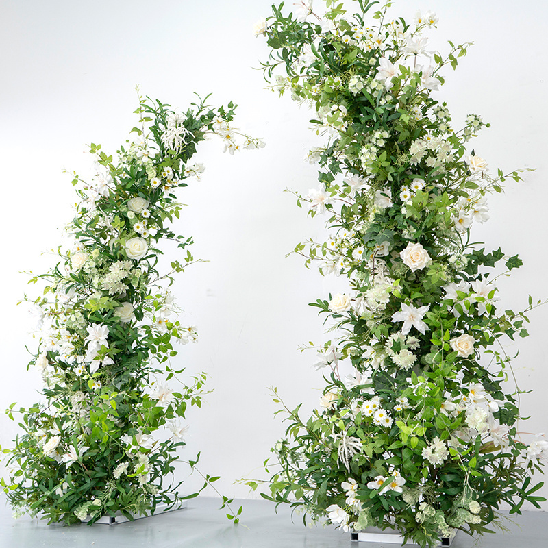 Wedding Arch Flowers White Centerpiece Flower  Artificial Flower For Wedding Wall Decoration