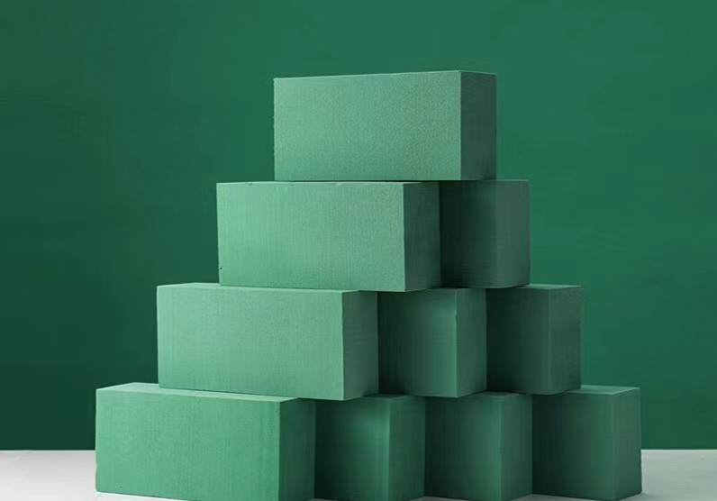 Factory Direct Wet Flower Foam Tiles Flower Clay Fixing Foam Foam Blocks For Flower Arrangement Fixing