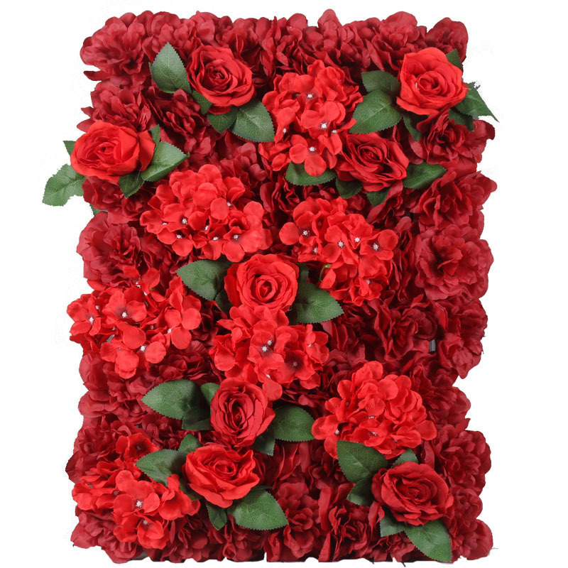 Custom  Wedding Flower Backdrop Artificial Flower Silk Flower Wall For Wedding Decoration