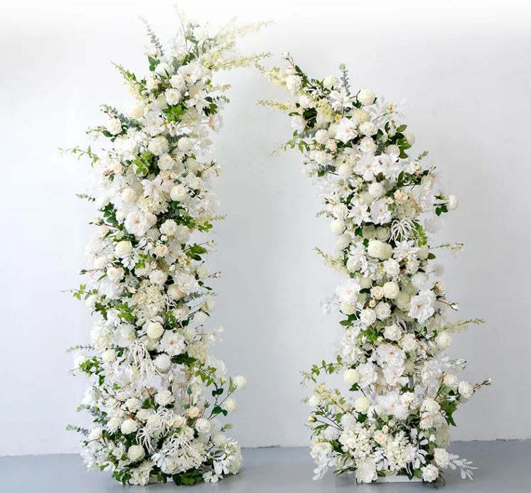 Wedding Arch Flowers White Centerpiece Flower  Artificial Flower For Wedding Wall Decoration