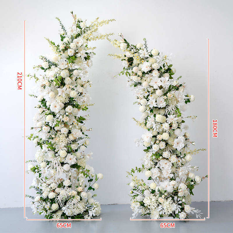 Wedding Arch Flowers White Centerpiece Flower  Artificial Flower For Wedding Wall Decoration