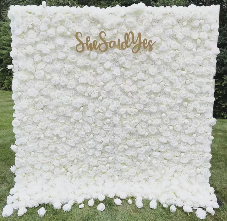 Wedding Decoration Supplies Flower Wall Roll Backdrop Panel Artificial Rose Flower Centerpiece Flower for Wedding Party Banquet