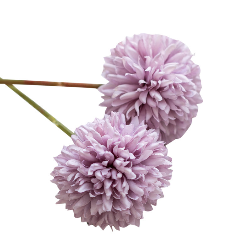 High Quality Silk Flowers Large Flower Head Dandelion Ping-Pong Chrysanthemum Artificial Hydrangea Flowers For Wedding Home