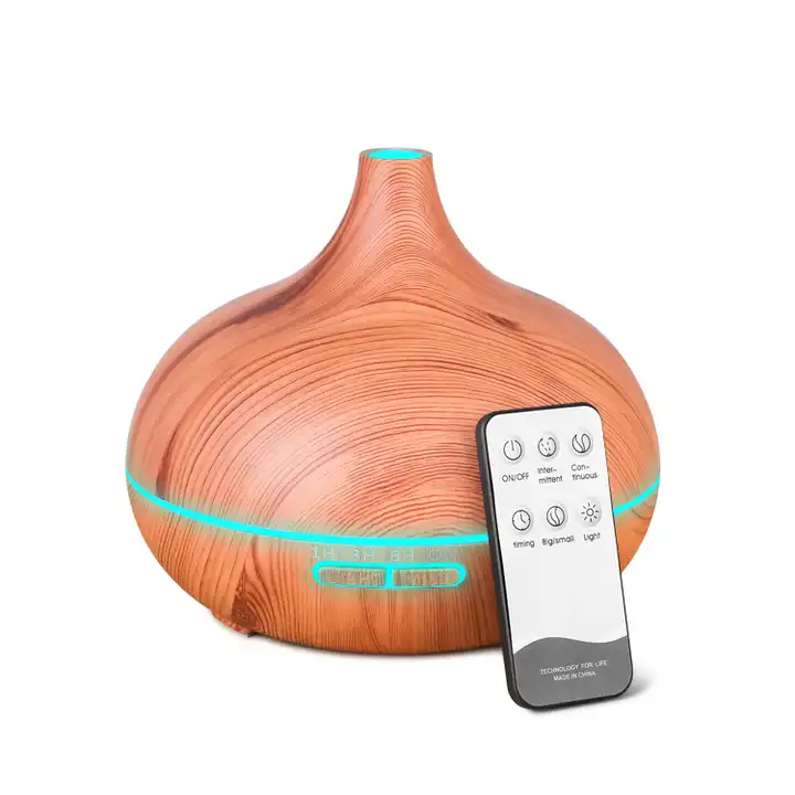 500ml Bamboo Wooden Air Scent Fragrance Machine Wood Grain Humidifier Aroma Diffusers For Home