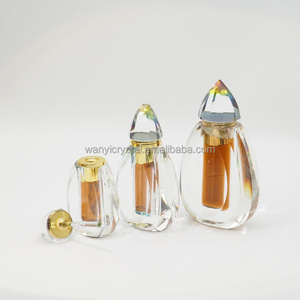 Factory direct sale wedding gifts lady Arabic empty Crystal Attar Bottles Glass Perfume Oil Bottles 3ml 6ml 10ml 12ml