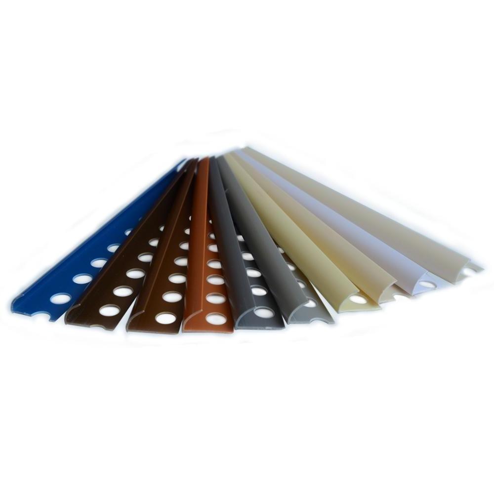 Hot sale Plain color PVC tile trim with round edge