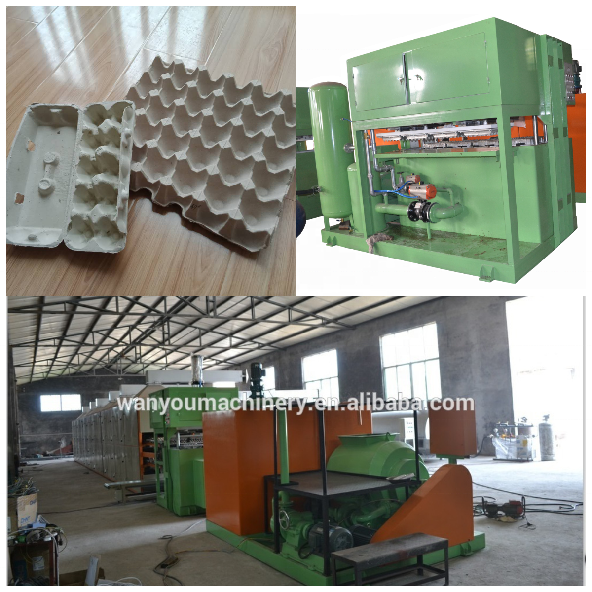 Waste Paper Egg Tray Making Production Line Pulp Molding Machine For Farm Machinery Small Business