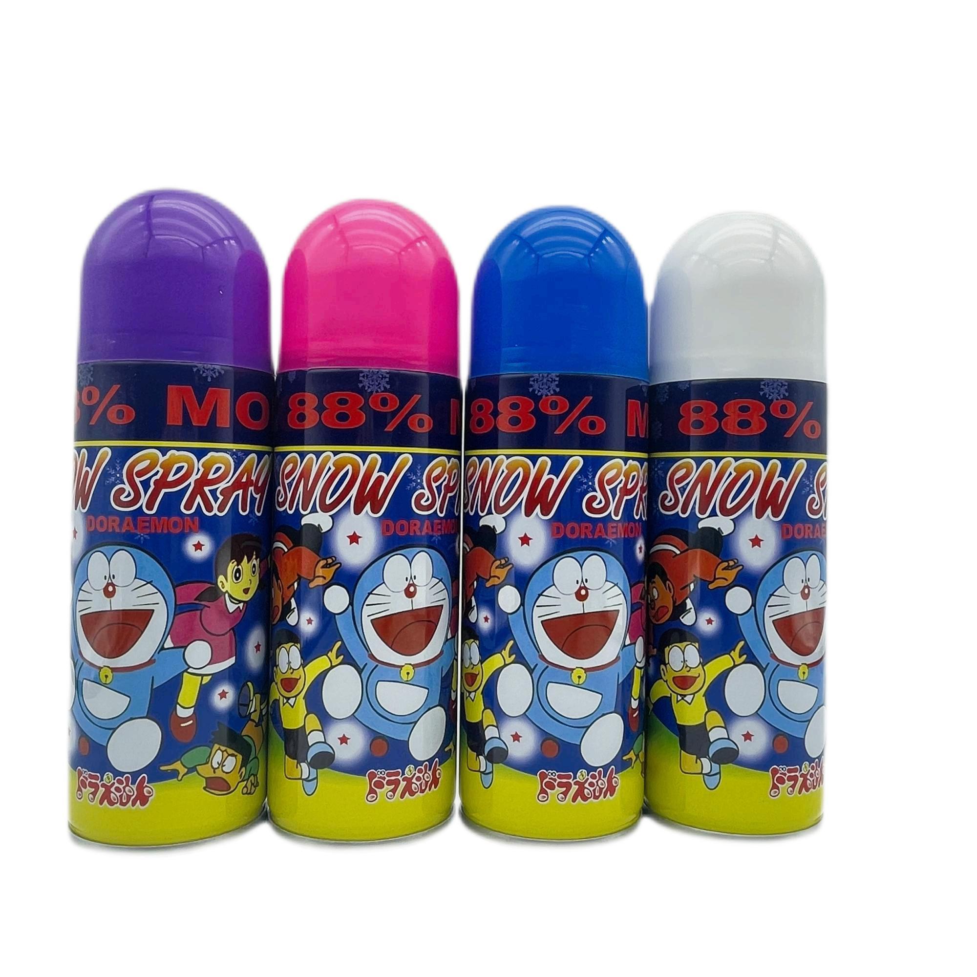 Wholesale party activities snow spray toys environmental protection props doraemon snow spray