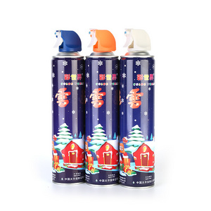 Eco-Friendly party foam snow spray for window Colored Melt flake Artificial Snow foam Spray Snow