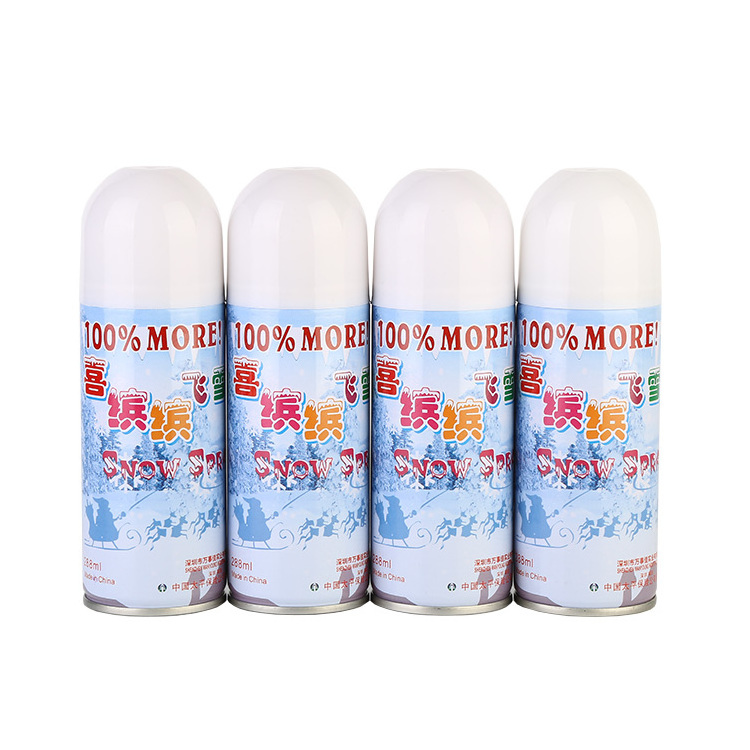 Hot sale birthday celebration spray snow props party snowflake decoration party foam snow spray Christmas spray snow