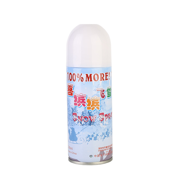 Hot sale birthday celebration spray snow props party snowflake decoration party foam snow spray Christmas spray snow